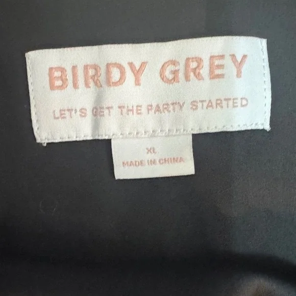 Birdy Grey Jennifer Matte Satin Black Dress, Bridesmaid, Formal, Evening, XL NWT - Picture 4 of 9